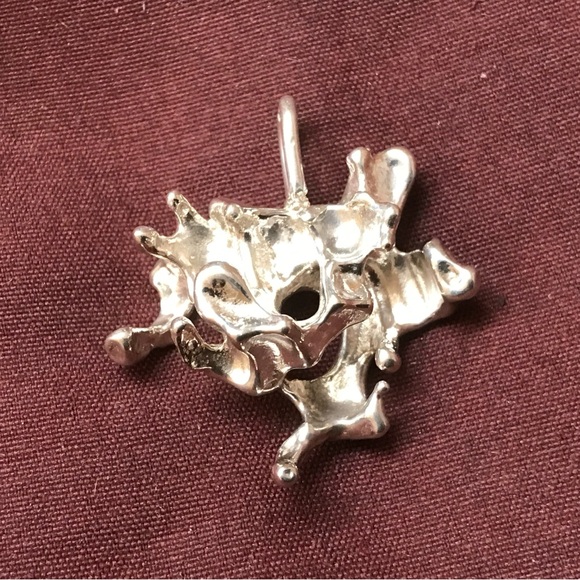 Sterling Silver Large Free Form Pendant - Picture 5 of 16